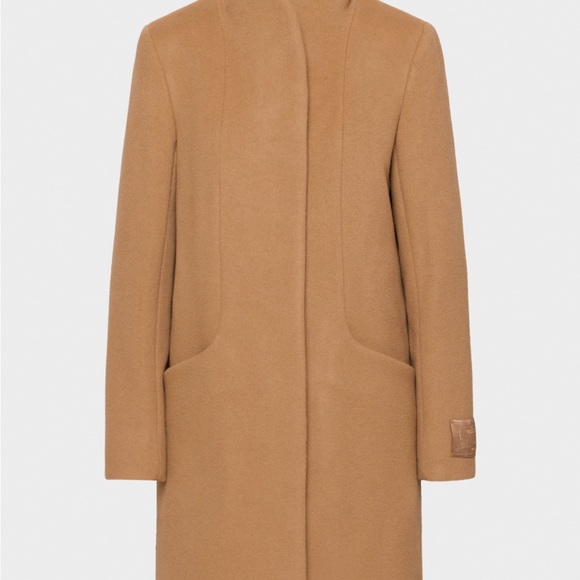 Aritzia Wilfred Cocoon coat XS Tan Camel - Picture 4 of 7